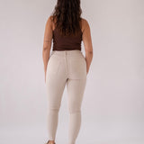 SKINNY HIGH RISE - BEIGE
