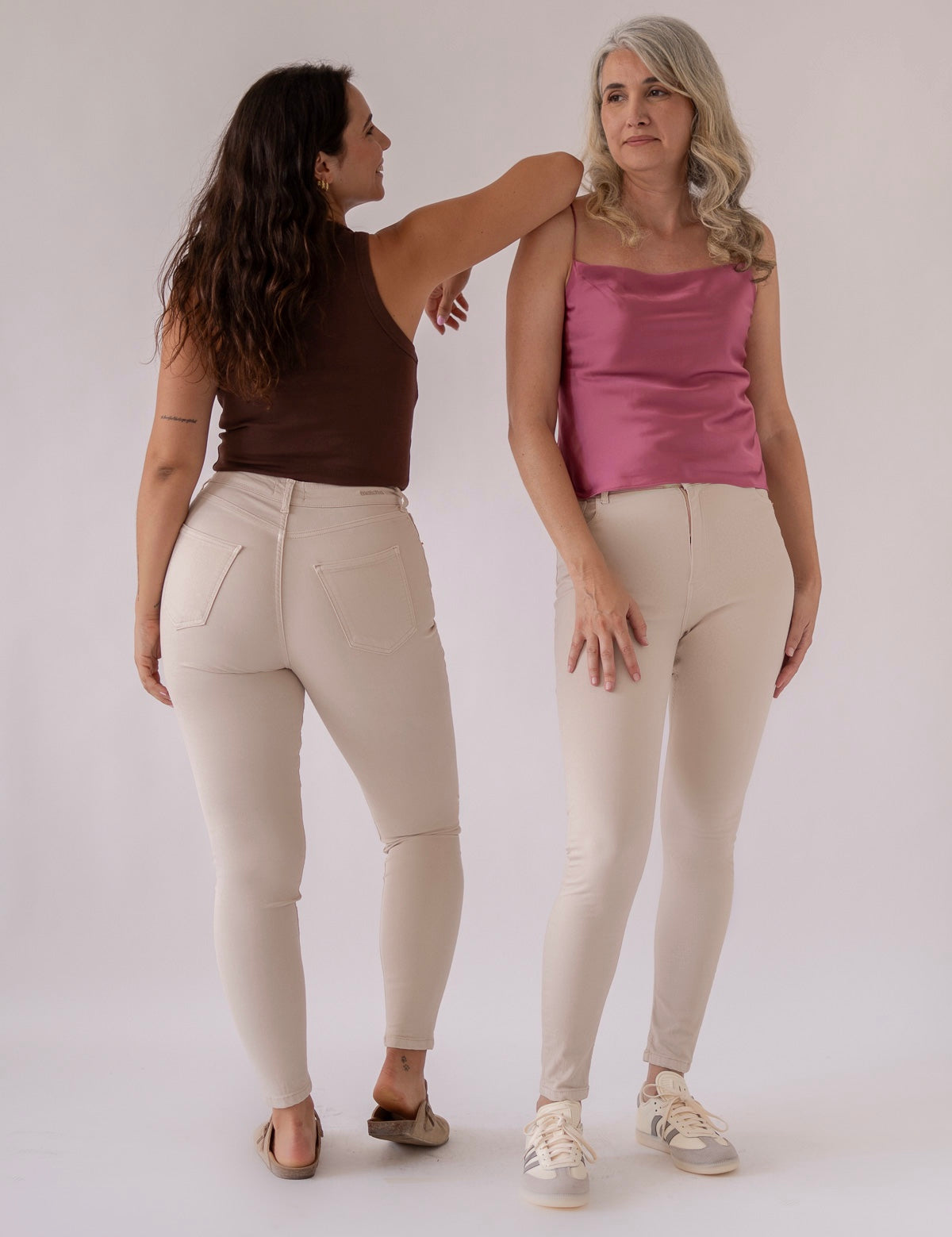 SKINNY HIGH RISE - BEIGE