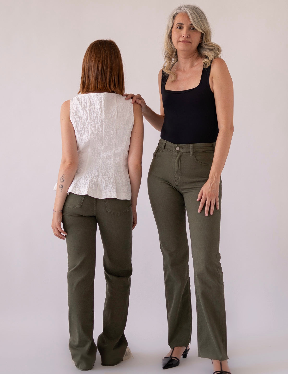 WIDELEG HIGH RISE - KHAKI