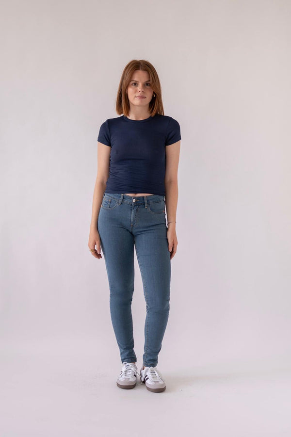 SKINNY MID RISE - LIGHT BLUE