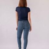 SKINNY MID RISE - LIGHT BLUE