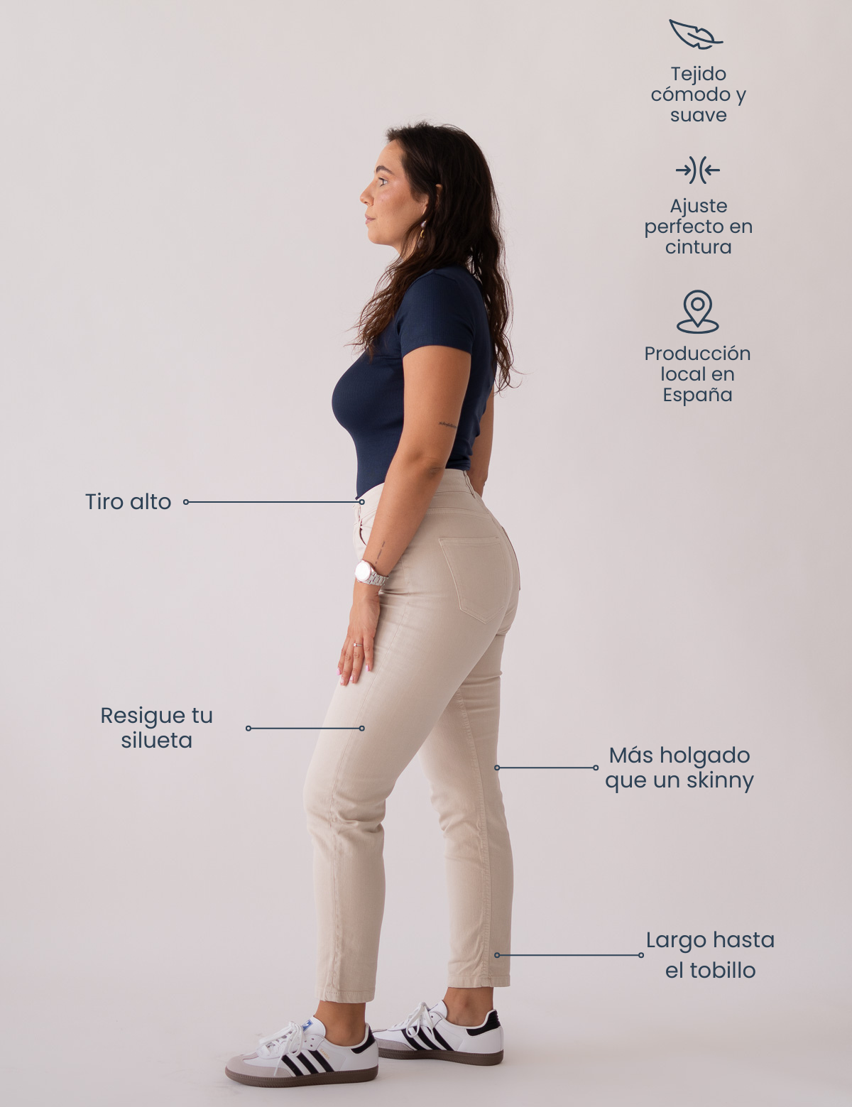 MOM HIGH RISE - BEIGE