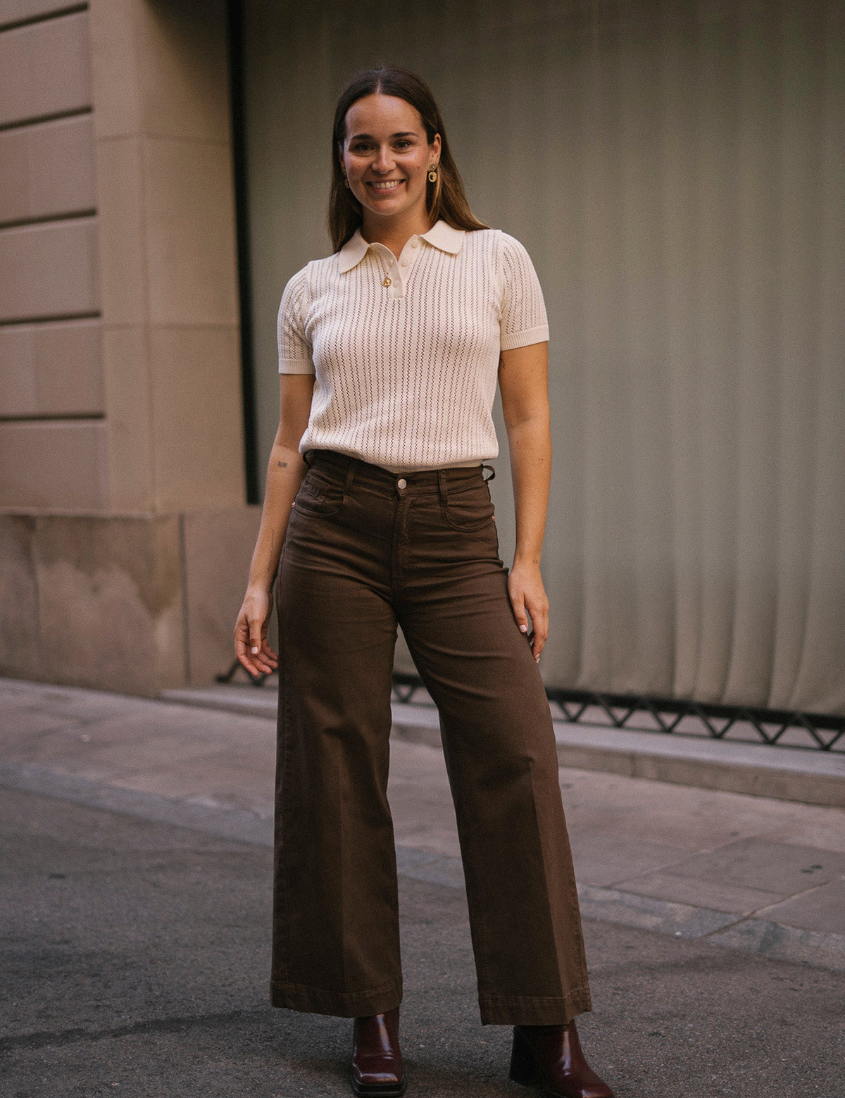 CULOTTE HIGH RISE - CHOCOLATE