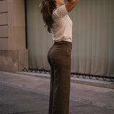 CULOTTE HIGH RISE - CHOCOLATE