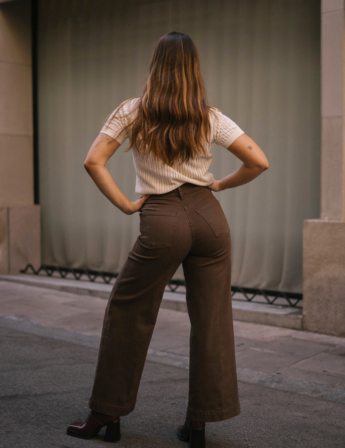CULOTTE HIGH RISE - CHOCOLATE