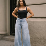 PALAZZO HIGH RISE - LIGHT BLUE