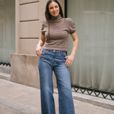 CULOTTE HIGH RISE - BLUE