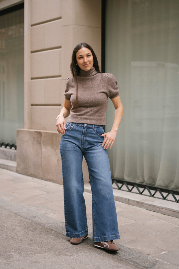 CULOTTE HIGH RISE - BLUE