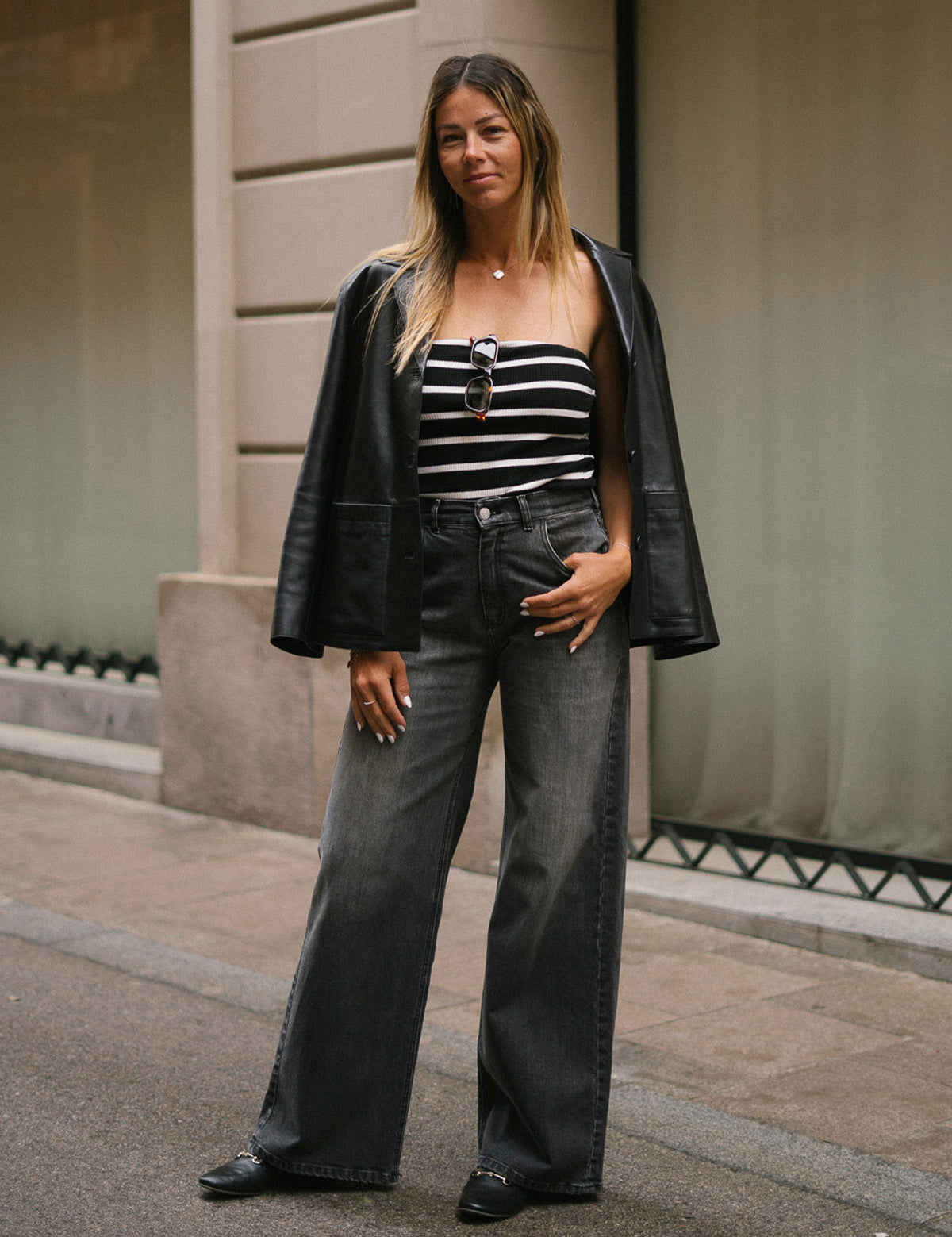BAGGY TALL HIGH RISE - GREY
