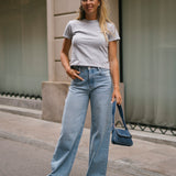 BAGGY TALL HIGH RISE - LIGHT BLUE