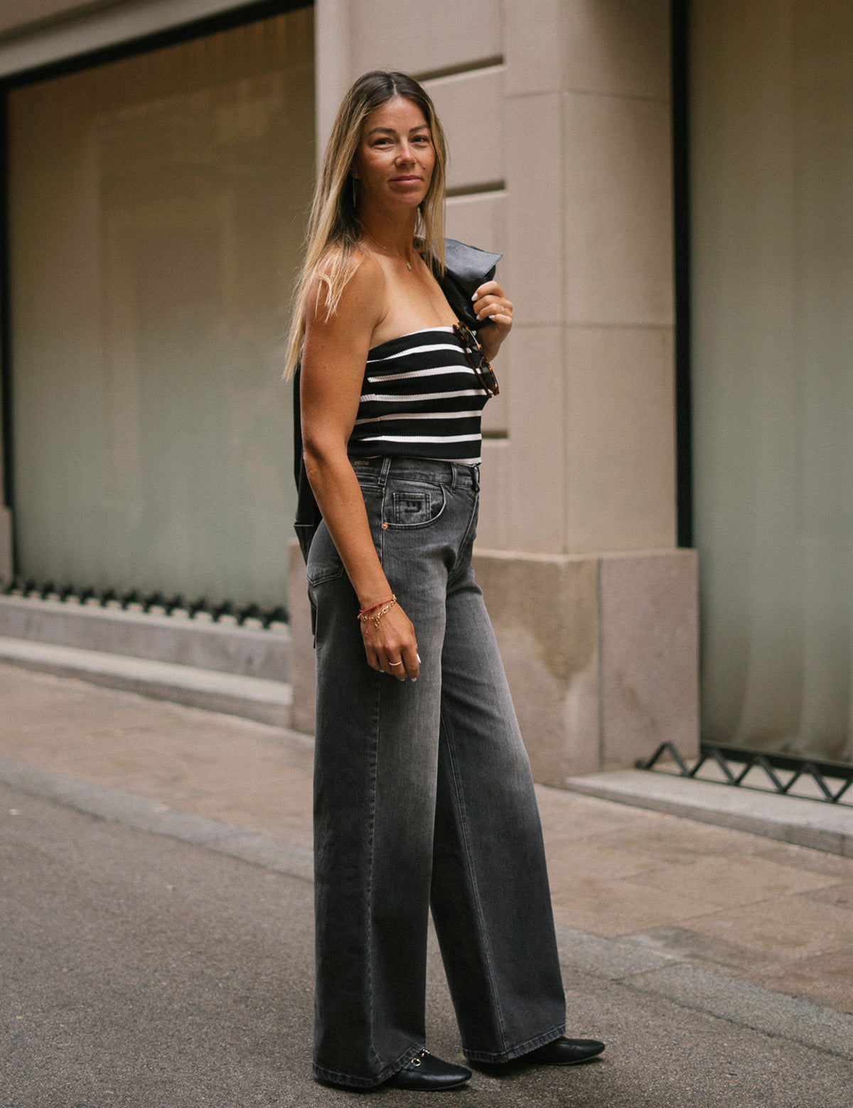BAGGY TALL HIGH RISE - GREY