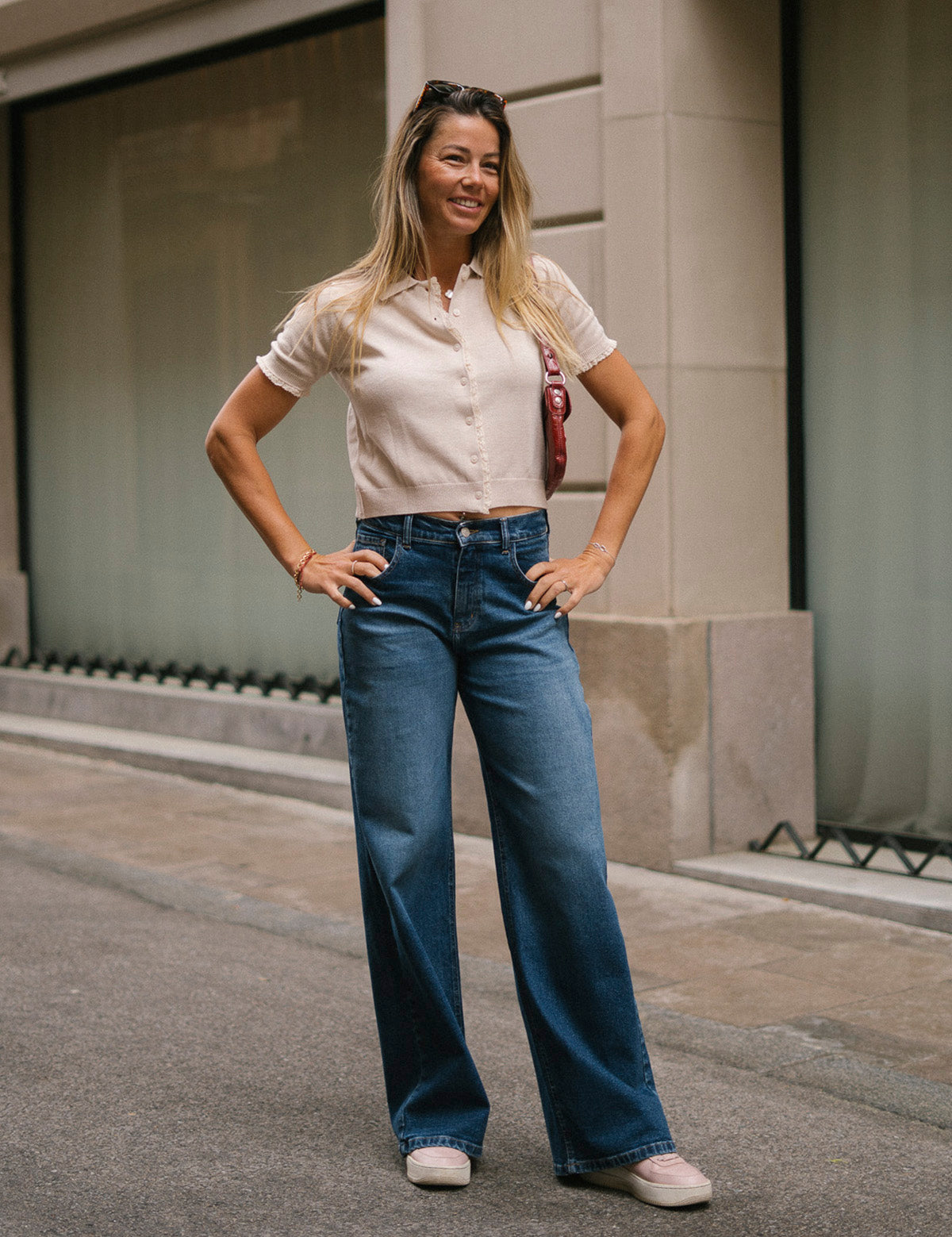 BAGGY TALL HIGH RISE - DARK BLUE