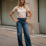 BAGGY TALL HIGH RISE - DARK BLUE