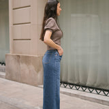 CULOTTE HIGH RISE - BLUE