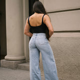 PALAZZO HIGH RISE - LIGHT BLUE