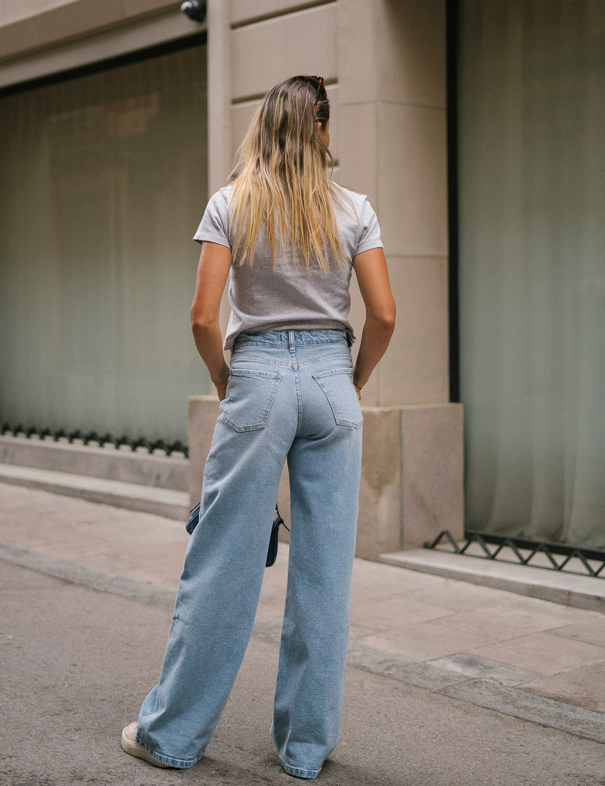 BAGGY TALL HIGH RISE - LIGHT BLUE