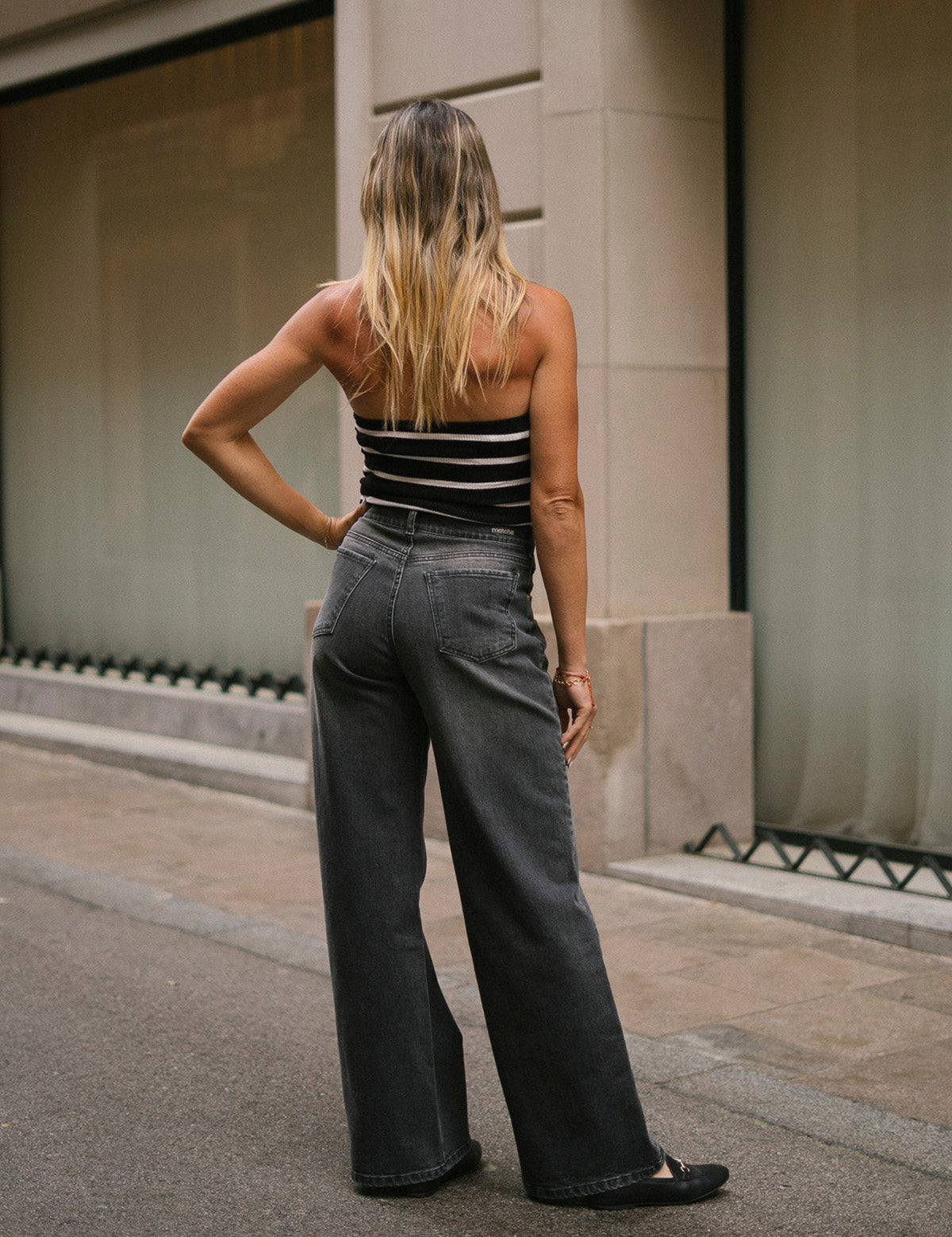 BAGGY TALL HIGH RISE - GREY