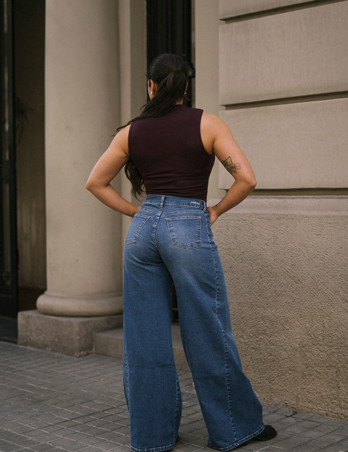 PALAZZO HIGH RISE - BLUE