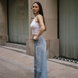 CULOTTE HIGH RISE - LIGHT BLUE
