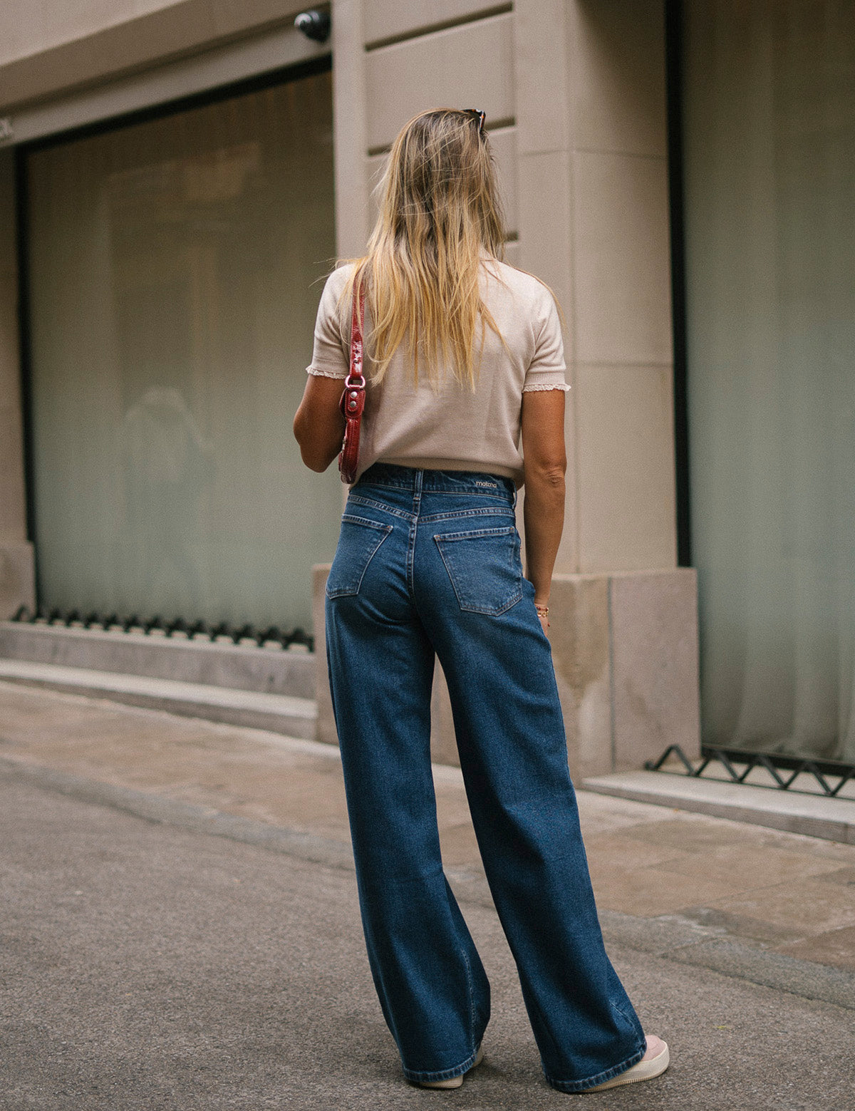 BAGGY TALL HIGH RISE - DARK BLUE