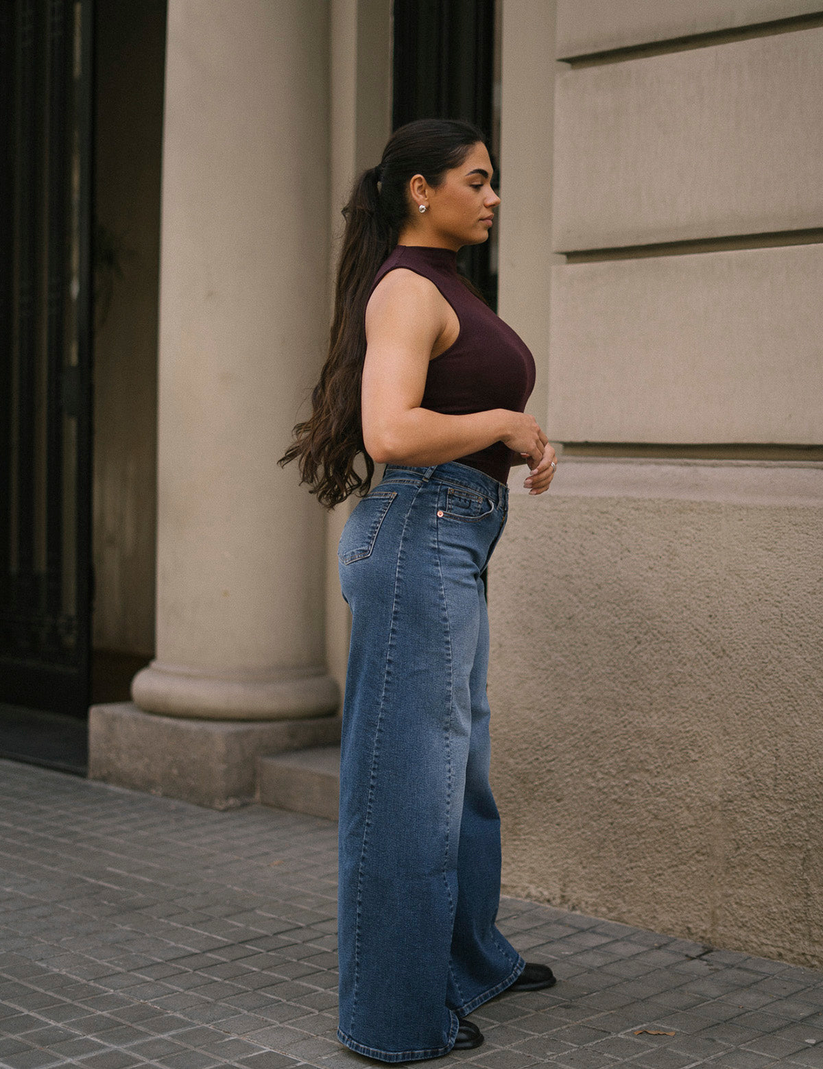 PALAZZO HIGH RISE - BLUE