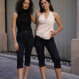 CAPRI HIGH RISE - RAW DENIM