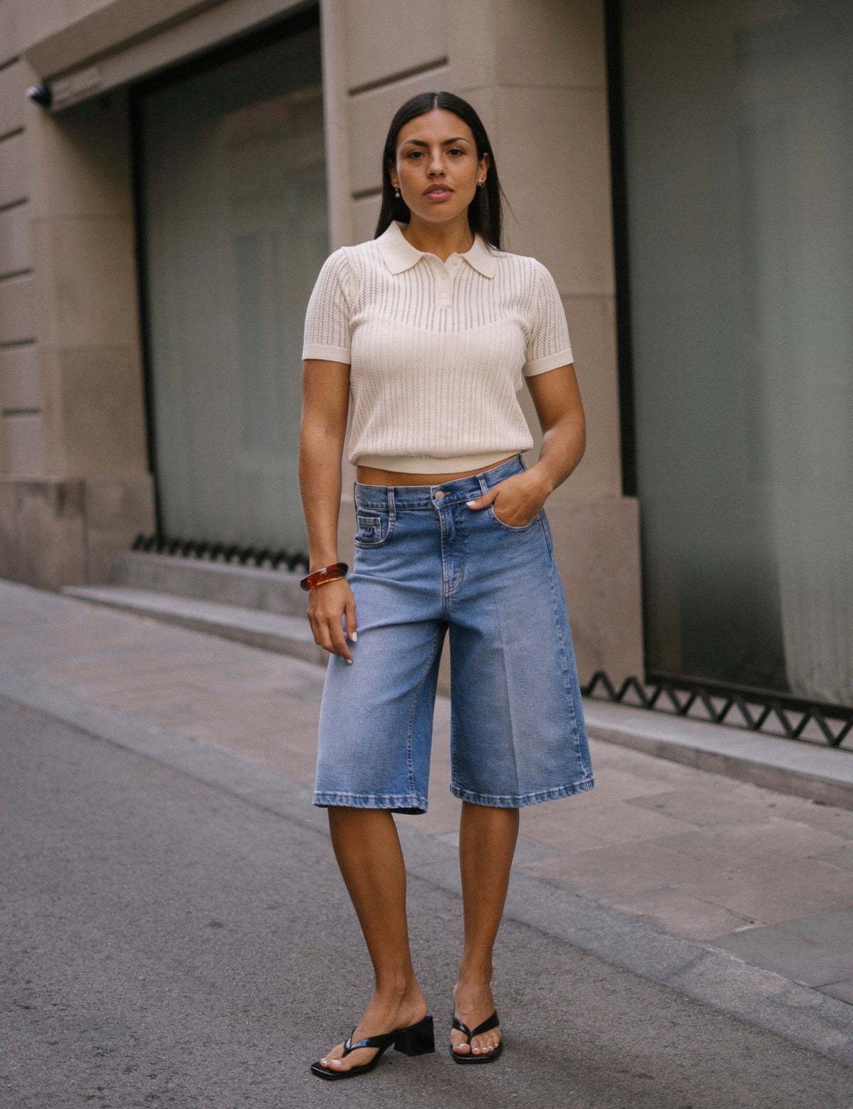 BERMUDA JORTS - BLUE