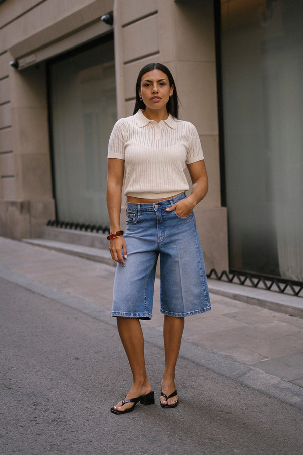BERMUDA JORTS - BLUE