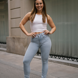 SKINNY HIGH RISE - LIGHT BLUE