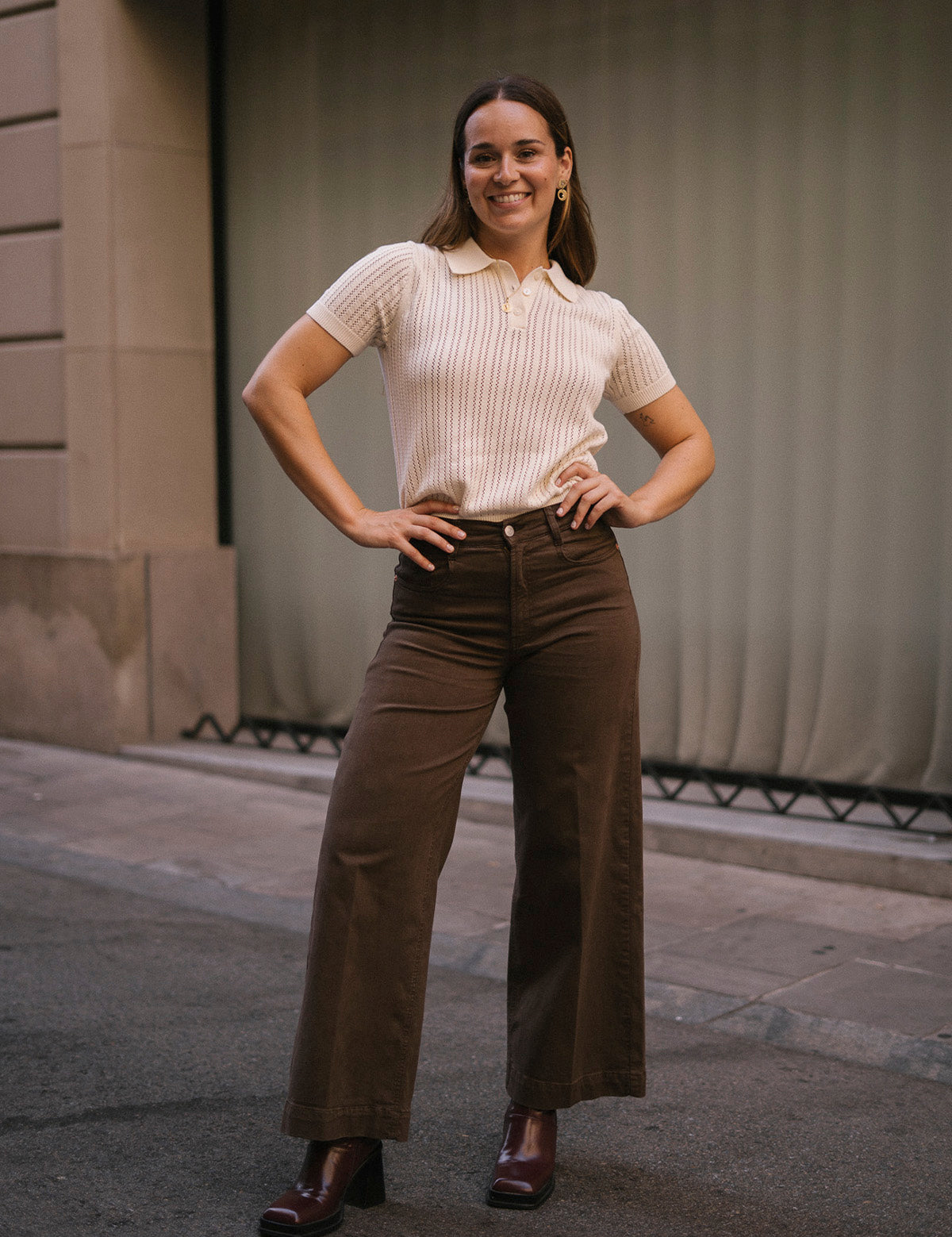 CULOTTE HIGH RISE - CHOCOLATE