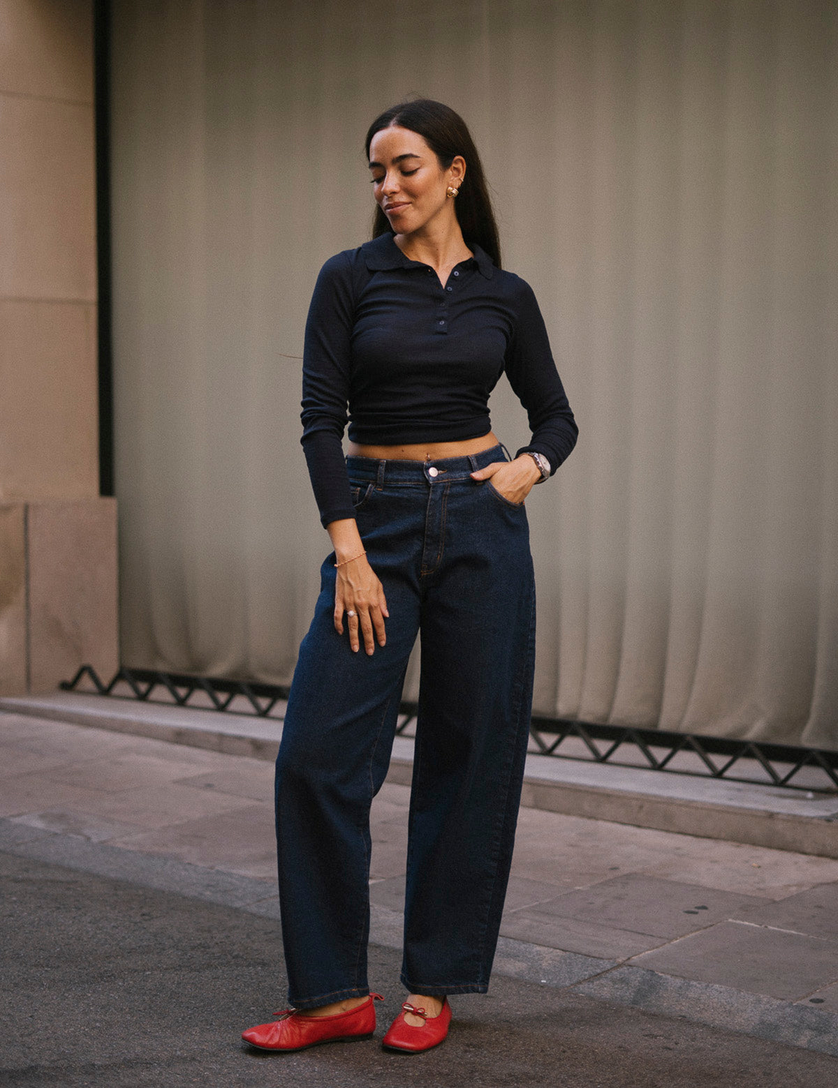 BARREL HIGH RISE - RAW DENIM