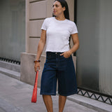 BERMUDA JORTS - RAW DENIM