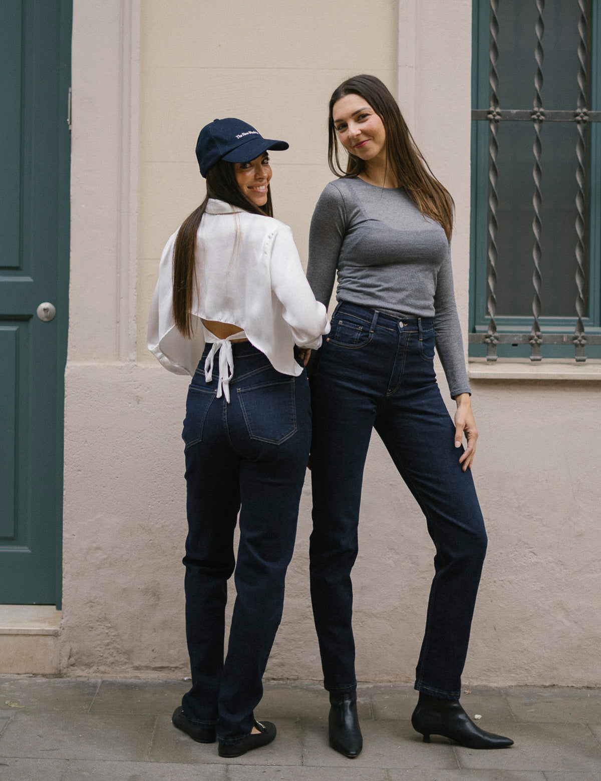 MOM HIGH RISE FULL LENGTH - DARK BLUE