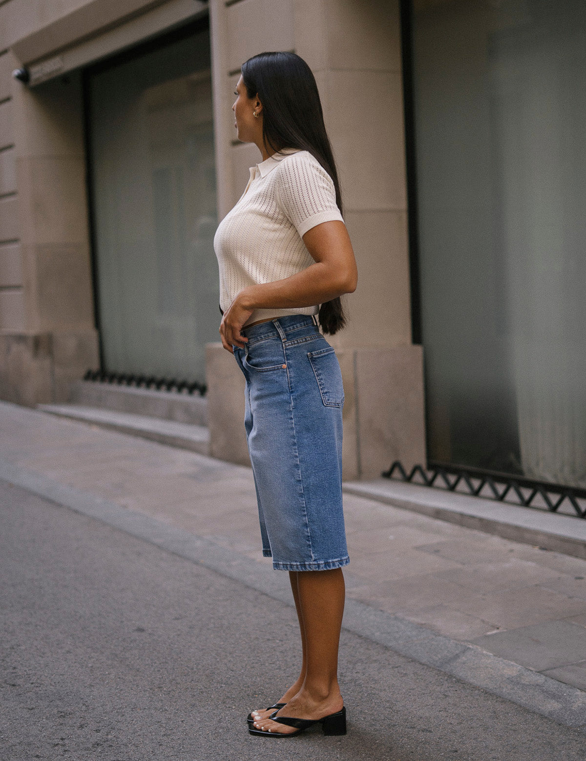 BERMUDA JORTS - BLUE