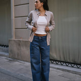 BAGGY LOW RISE - DARK BLUE
