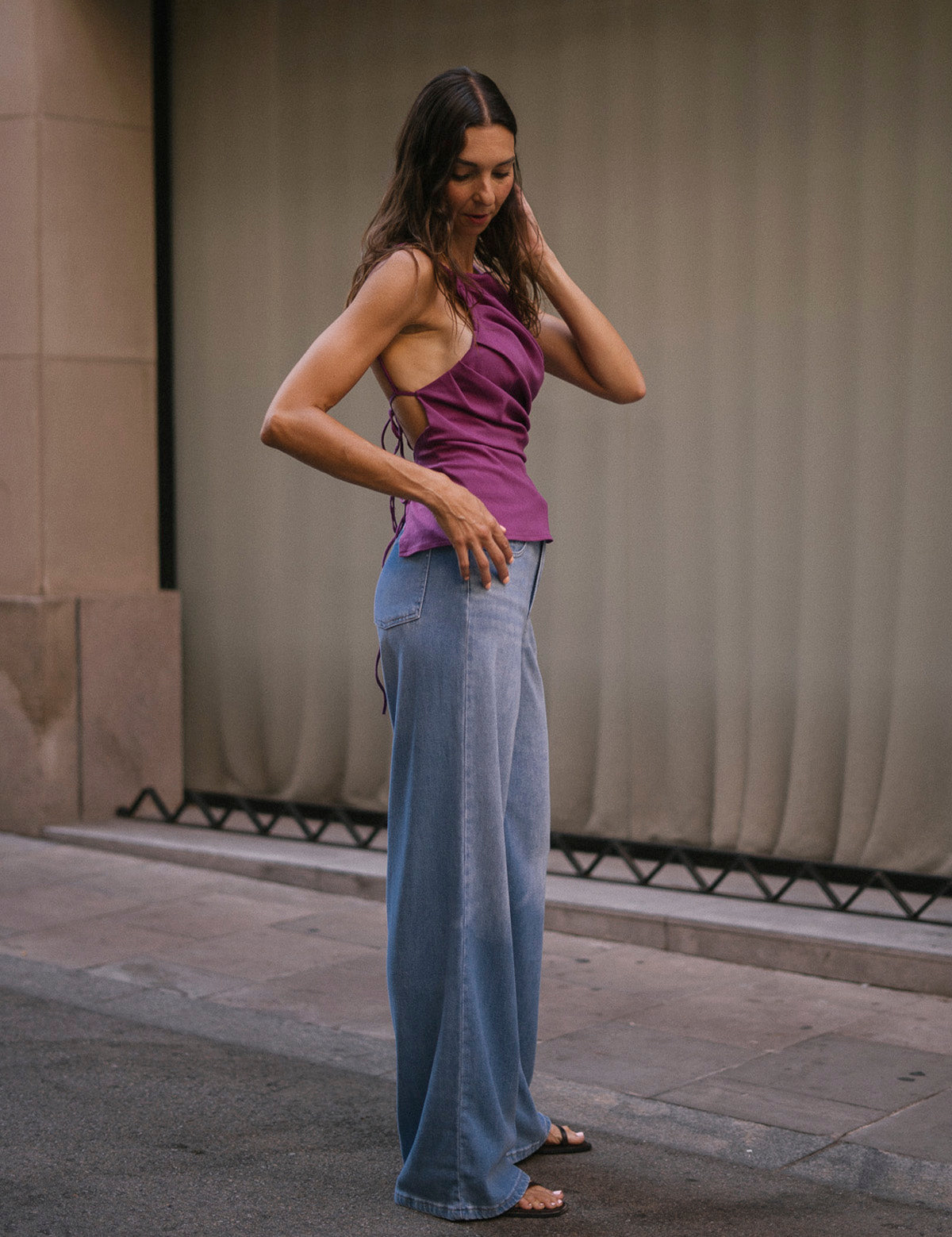 FLUID WIDELEG TALL - BLUE