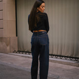 BARREL HIGH RISE - RAW DENIM