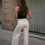 CULOTTE HIGH RISE - ECRU