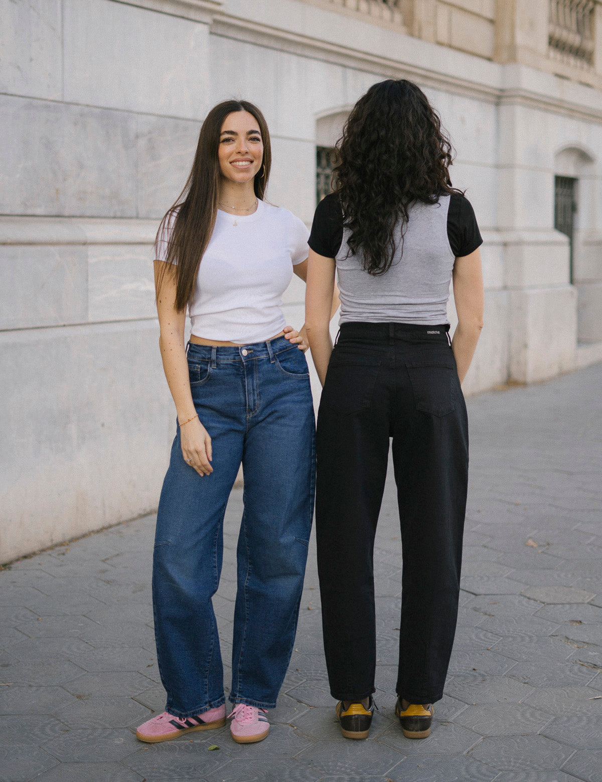 BARREL HIGH RISE FULL LENGTH - DARK BLUE