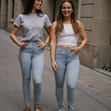 SKINNY HIGH RISE - LIGHT BLUE