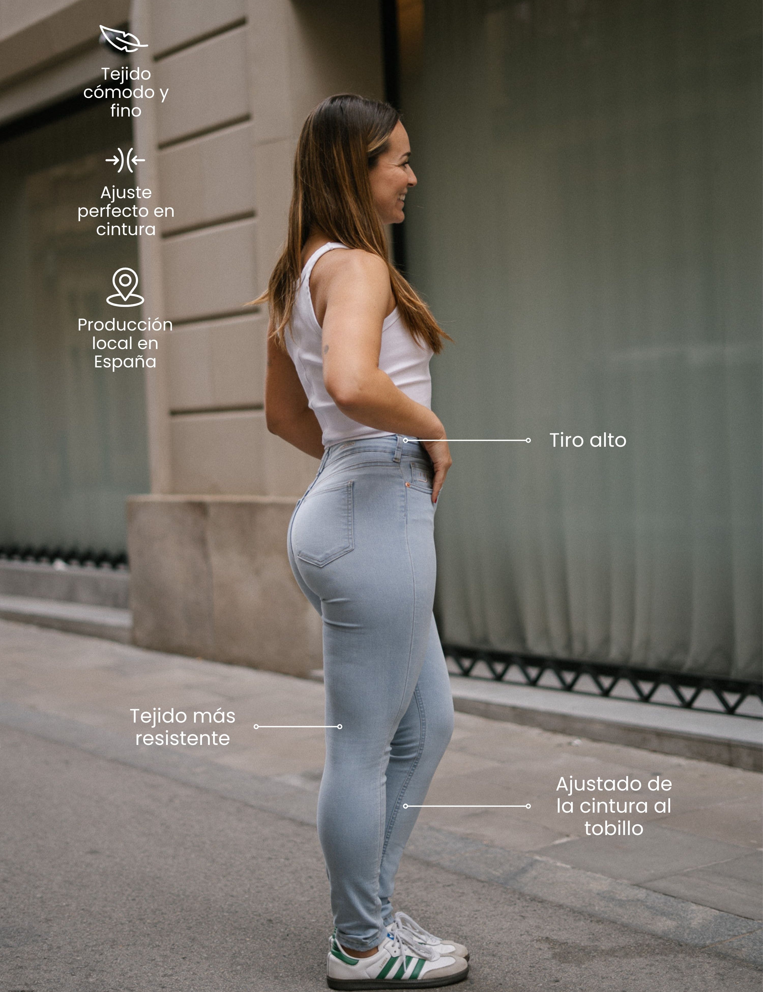 SKINNY HIGH RISE - LIGHT BLUE