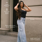 PALAZZO HIGH RISE - LIGHT BLUE