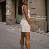 RELAXED SHORTS - ECRU