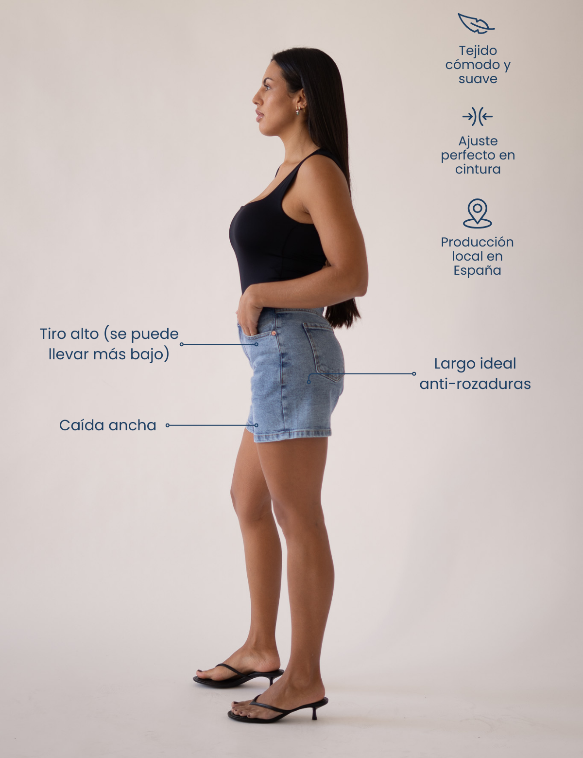 RELAXED SHORTS - LIGHT BLUE