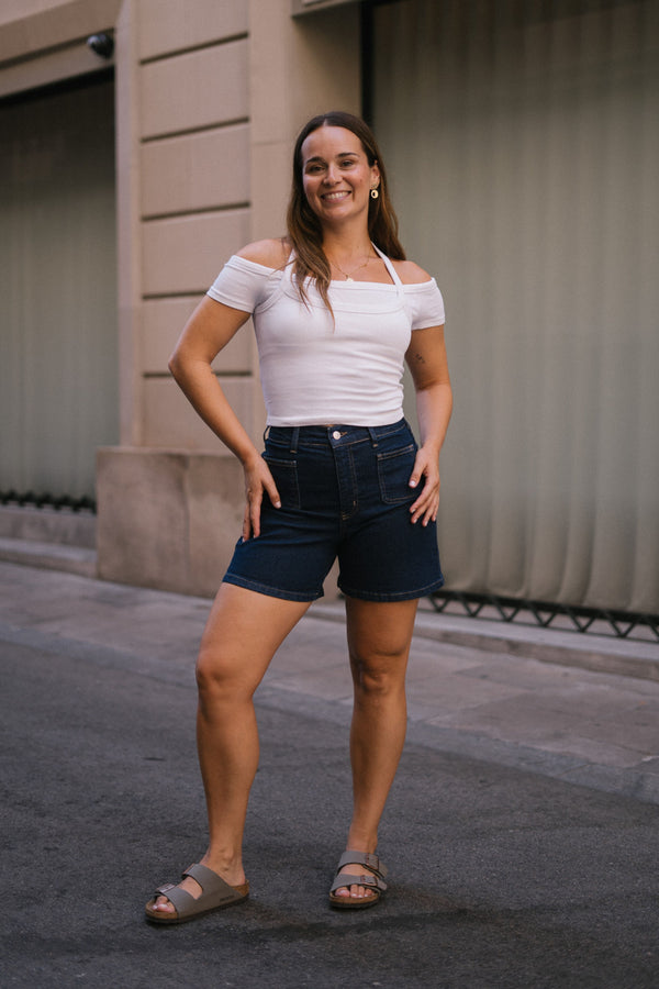 RELAXED SHORTS - RAW DENIM