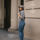 SKINNY HIGH RISE - BLUE