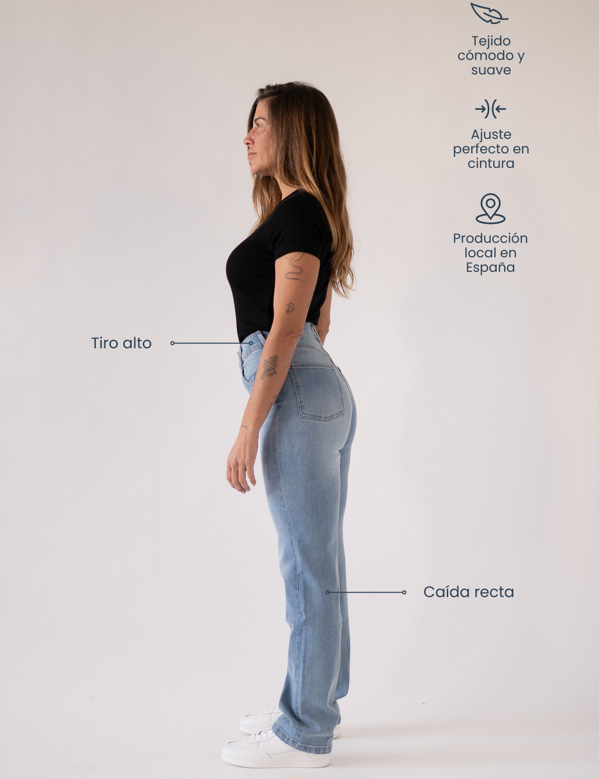 STRAIGHT HIGH RISE - LIGHT BLUE