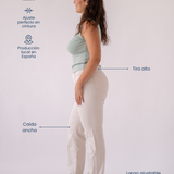 WIDELEG HIGH RISE - BEIGE