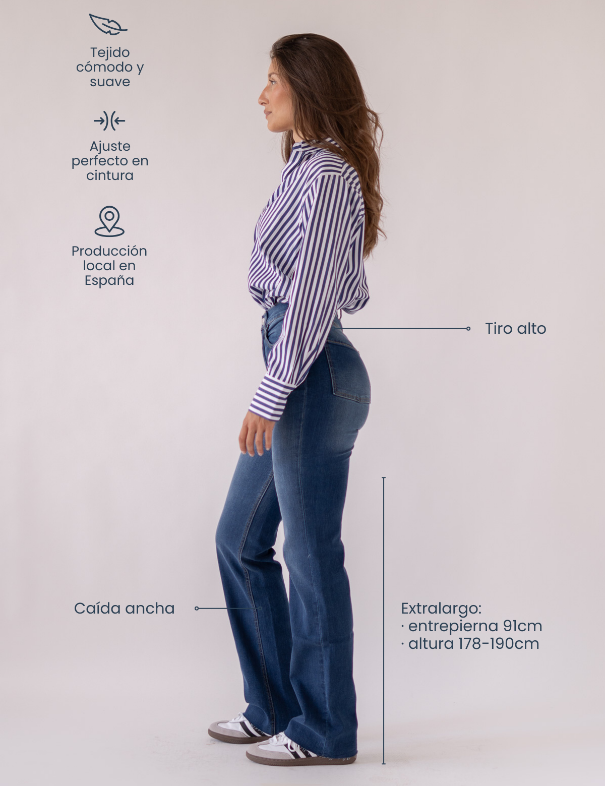 WIDELEG TALL HIGH RISE - DARK BLUE
