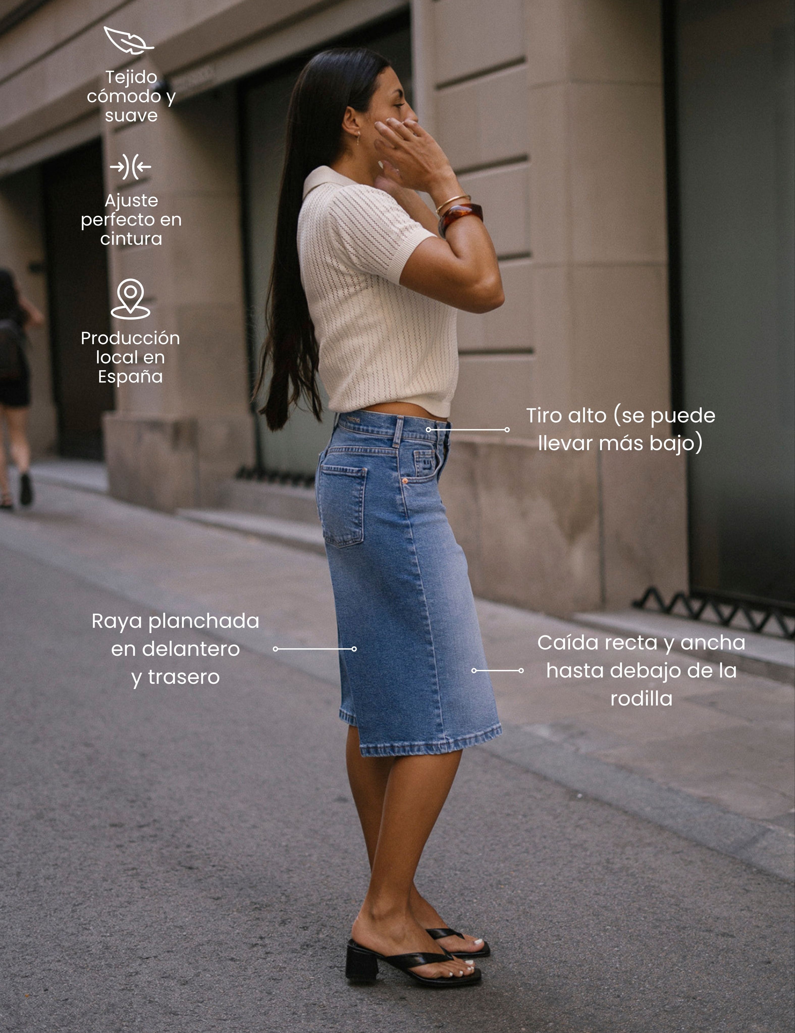 BERMUDA JORTS - BLUE